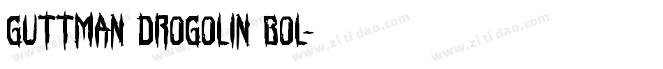 Guttman Drogolin Bol字体转换